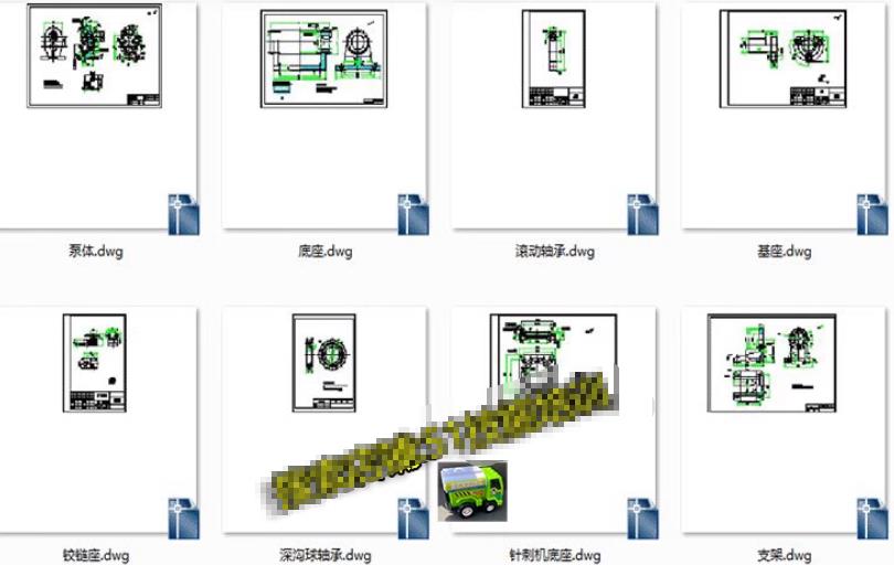 CAD机械图纸零件装配制图素材大全