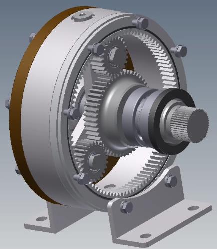 Inventor设计 行星减速器三维建模图纸 （ 附STP格式三维模型减速器）