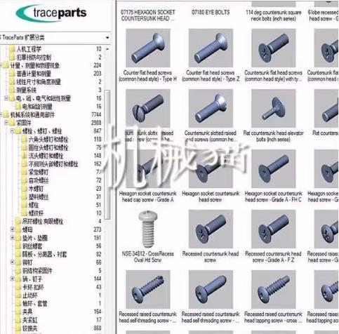 solidworks、CATIA、UG、proe/creo、CAD、Inventor标准3D零件库