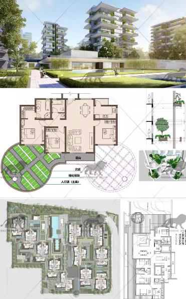 2024第四代科技住宅设计：创新型户型CAD图纸+SU建模案例 | 建筑规划方案解析