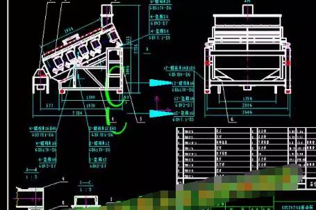 2020电磁高频筛全套图纸｜CAXA二维平面图纸（含完整设计资料）