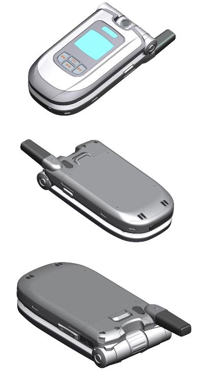 翻盖手机/老人机3D模型｜Creo/Proe产品结构设计+画图源文件