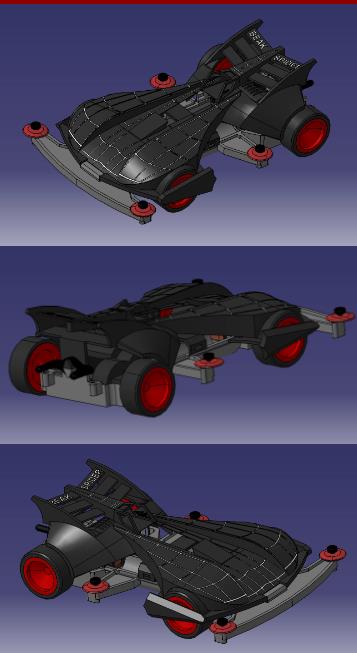 蜘蛛王四驱车3D模型 | SOLIDEDGE设计+三维建模图纸（附STP格式数据）
