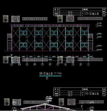 工程临时建筑CAD图纸 – 两层彩钢临建房活动板房施工设计图