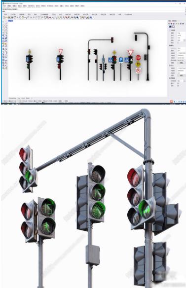 2套Blender交通信号灯3D模型 – Rhino犀牛C4D/SU/3Dmax/FBX/OBJ/MAYA格式