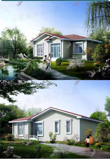 57套新农村自建房一层别墅CAD图纸 – 乡村洋房院子房屋设计施工图