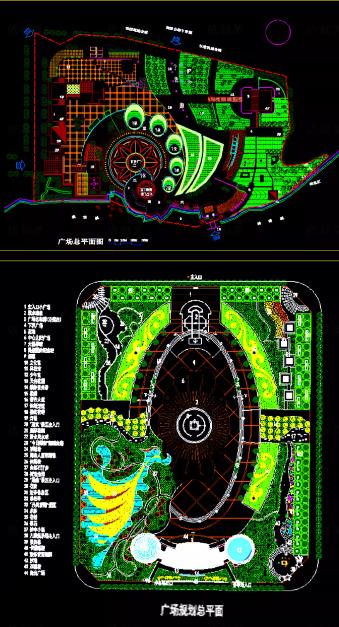 130套现代社区小游园景观CAD施工图-湿地公园+广场景观设计方案（带植物配置）