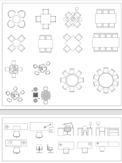 CAD动态块图库大全：家装/工装节点图块+字体填充素材