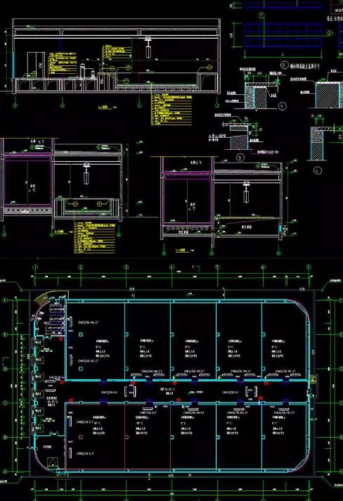 50套「冷库冻库 CAD 施工图纸全集」建筑图 / 结构图 / 水电图丨冷链物流冷室设计图素材下载