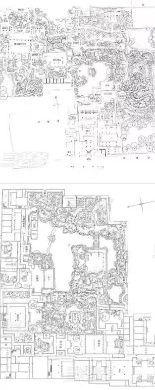 6套经典古典园林 CAD 平面图，含中式仿古建筑群全套施工图与庭院景观素材