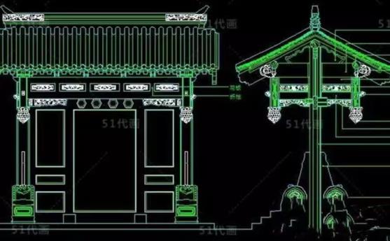560套古建筑CAD施工图库（牌坊牌楼与亭台廊桥DWG图纸）