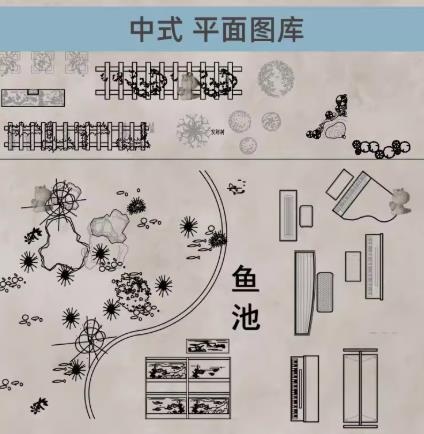 新中式CAD图库合集：家装工装两用 | 沙发/条案/茶室平立面家具模型