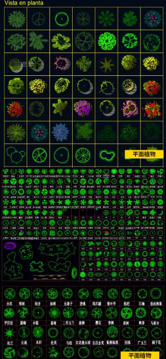 10000+款园林设计一站式CAD素材库：海量铺装、小品、植物图块合集