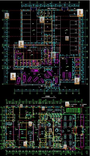 160套汽车城建筑CAD施工图纸参考（含平面布局、立面造型、车库节点大样）