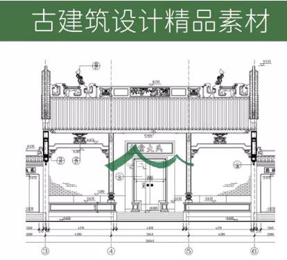 广东宗祠设计CAD图纸：岭南传统祠堂+祭祀建筑+宗祠施工图合集